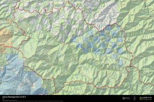 Idaho Game Management Unit GMU 9 Map for Hunting Elk, Deer, Sheep, Goat, Pronghorn, Antelope, Moose